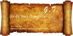 Grébel Tamás névjegykártya